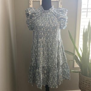 Blue and cream Talulah dress